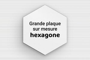 Plaque hexagonale/octogonale sur mesure - sur-mesure-l-pvc-hexagone - 262 x 300 mm - gris-noir - none - sur-mesure-l-pvc-hexagone
