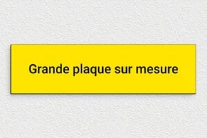 Plaque gravée jaune - sur-mesure-l-pvc-jaune-01 - 300 x 80 mm - jaune-noir - none - sur-mesure-l-pvc-jaune-01