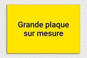 Plaque gravée jaune - sur-mesure-l-pvc-jaune-02 - 300 x 200 mm - jaune-noir - none - sur-mesure-l-pvc-jaune-02