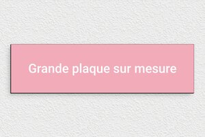 Plaque gravée rose - sur-mesure-l-pvc-rose-01 - 300 x 80 mm - custom - none - sur-mesure-l-pvc-rose-01