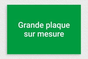 Plaque gravée verte - sur-mesure-l-pvc-vert-02 - 300 x 200 mm - vert-blanc - none - sur-mesure-l-pvc-vert-02