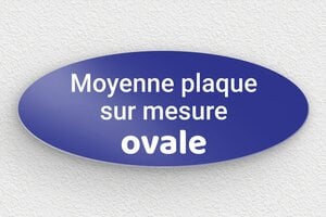 Plaque gravée bleue - sur-mesure-m-alu-oval-bleu - 150 x 60 mm - bleu - none - sur-mesure-m-alu-oval-bleu