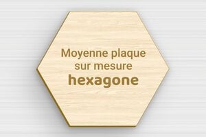 Plaque hexagonale/octogonale sur mesure - sur-mesure-m-bois-erable-hexagone - 150 x 131 mm - erable - none - sur-mesure-m-bois-erable-hexagone
