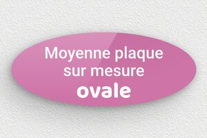 Plaque gravée rose - sur-mesure-m-plexi-oval-rose - 150 x 60 mm - custom - none - sur-mesure-m-plexi-oval-rose