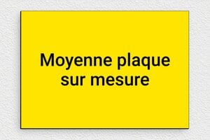 Plaque gravée jaune - sur-mesure-m-pvc-jaune-02 - 200 x 140 mm - jaune-noir - none - sur-mesure-m-pvc-jaune-02