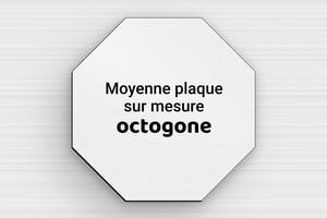 Plaque hexagonale/octogonale sur mesure - sur-mesure-m-pvc-octogone - 150 x 150 mm - gris-noir - none - sur-mesure-m-pvc-octogone