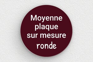 Plaque gravée bordeau - sur-mesure-m-pvc-rond-bordeau - 120 x 120 mm - bordeau-blanc - none - sur-mesure-m-pvc-rond-bordeau