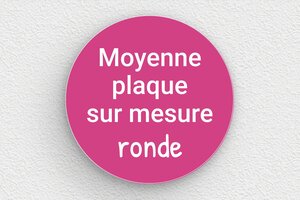 Plaque gravée rose - sur-mesure-m-pvc-rond-rose - 120 x 120 mm - rose-blanc - none - sur-mesure-m-pvc-rond-rose