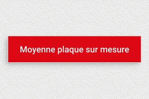 Plaque gravée rouge - sur-mesure-m-pvc-rouge-01 - 200 x 40 mm - rouge-blanc - none - sur-mesure-m-pvc-rouge-01