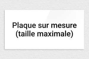 Plaque Plexiglass blanc sur mesure - Plexiglass - 600 x 300 mm - blanc-noir - none - sur-mesure-max-plexi-blanc