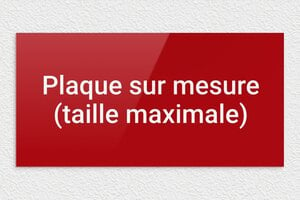 Plaque gravée rouge - sur-mesure-max-plexi-rouge - 600 x 300 mm - rouge-blanc - none - sur-mesure-max-plexi-rouge