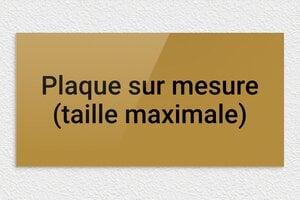 Plaque plexiglas sur mesure - sur-mesure-max-plexi - 600 x 300 mm - or-fonce-noir - none - sur-mesure-max-plexi