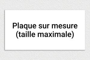 Plaque gravée blanche - sur-mesure-max-pvc-blanc - 600 x 300 mm - blanc-noir - none - sur-mesure-max-pvc-blanc