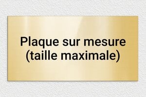 Plaque gravée dorée - sur-mesure-max-pvc-doree - 600 x 300 mm - or-brillant-noir - none - sur-mesure-max-pvc-doree