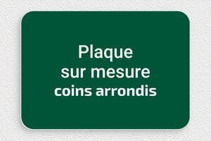 Plaque gravée verte - sur-mesure-pvc-coins-rond-vert - 200 x 140 mm - vert-sapin-blanc - none - sur-mesure-pvc-coins-rond-vert