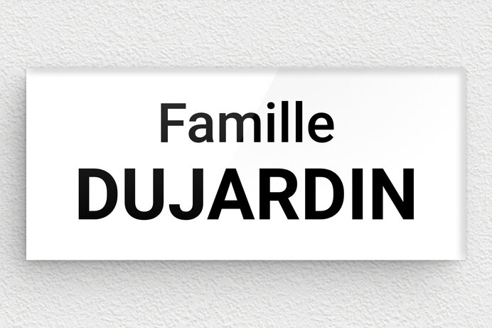 plaque-porte-plexiglas-blanc-noir