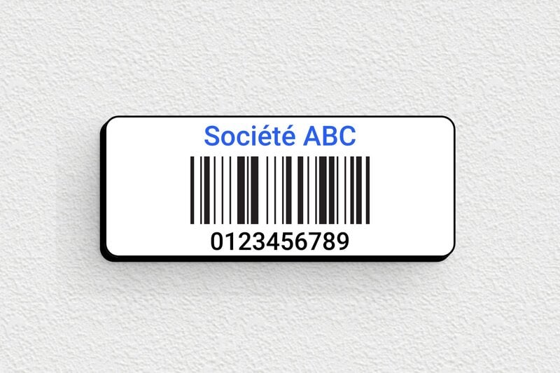 Étiquette inventaire - PVC - 50 x 20 mm - custom - glue - secteur-indus-code-barre-002-3