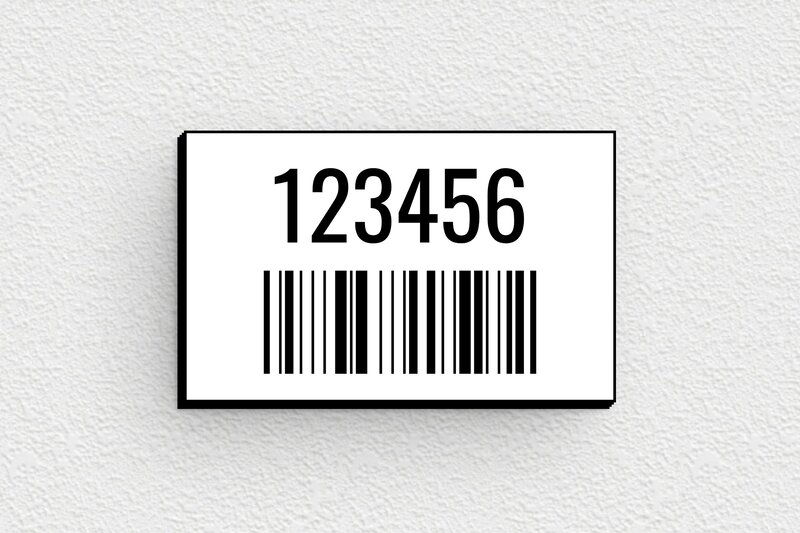 Étiquette code barre - PVC - 43 x 27 mm - blanc-noir - glue - secteur-indus-code-barre-004-3