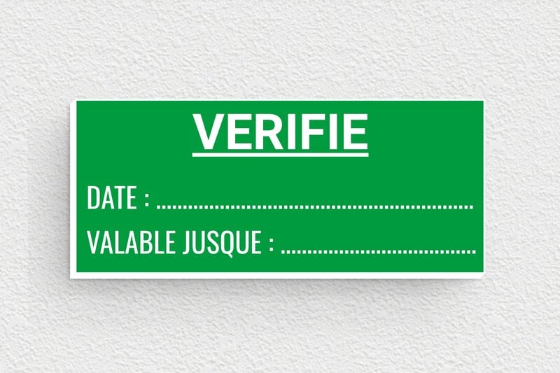 Étiquette de contrôle - PVC - 58 x 25 mm - vert-blanc - glue - secteur-indus-etiquette-controle-002-3