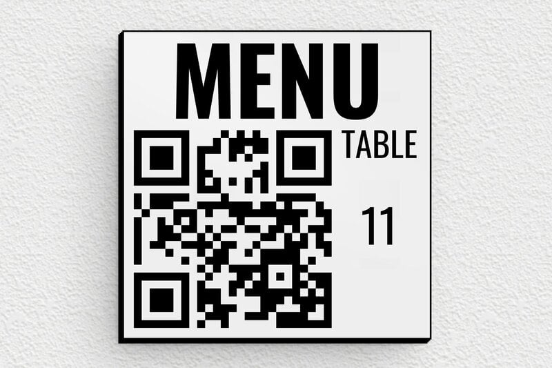 Signalétique restaurant - PVC - 50 x 50 mm - gris-noir - glue - secteur-indus-qr-code-004-3