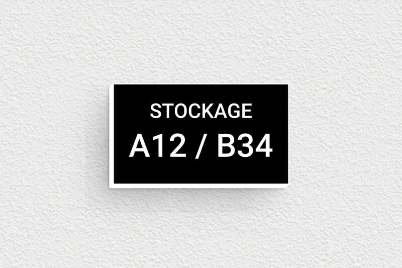 Étiquette inventaire - PVC - 35 x 20 mm - noir-blanc - glue - signpro-marquage-industriel-002-3