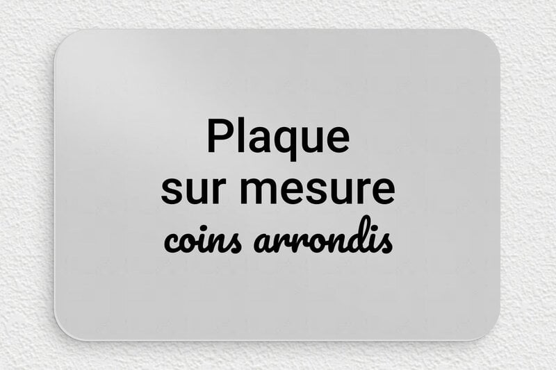 Moyenne plaque gravée - Aluminium - 200 x 140 mm - anodise - none - sur-mesure-alu-anodise-coins-rond