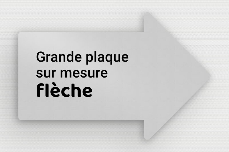 Plaque Gravée en Forme de Flèche - Aluminium - 300 x 200 mm - anodise - none - sur-mesure-l-alu-anodise-fleche