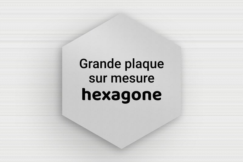 Plaque hexagonale/octogonale sur mesure - Aluminium - 262 x 300 mm - anodise - none - sur-mesure-l-alu-hexagone
