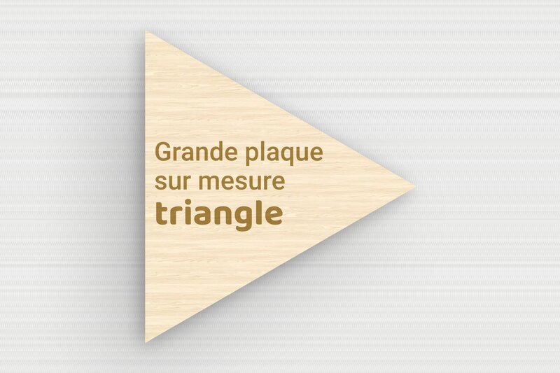 Plaque Triangulaire Personnalisée - Bois - 260 x 300 mm - erable - none - sur-mesure-l-bois-erable-triangle