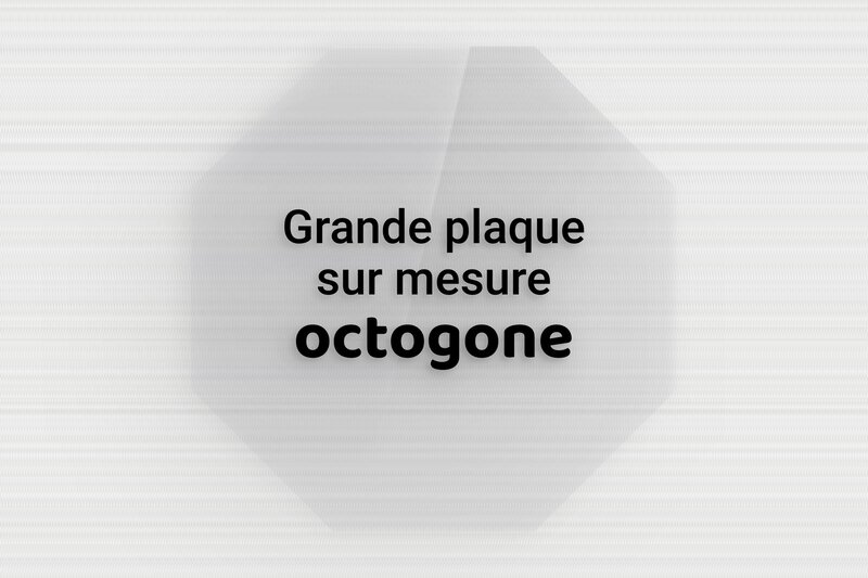 Plaque hexagonale/octogonale sur mesure - Plexiglass Transparent - 300 x 300 mm - transparent - none - sur-mesure-l-plexitrans-octogone