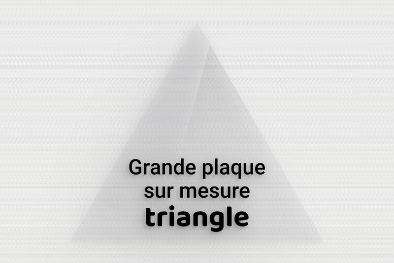 Plaque Triangulaire Personnalisée - Plexiglass Transparent - 300 x 260 mm - transparent - none - sur-mesure-l-plexitrans-triangle