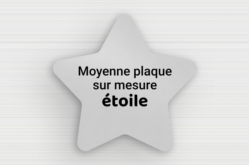 Plaque Étoile Personnalisée - Aluminium - 150 x 143 mm - anodise - none - sur-mesure-m-alu-etoile