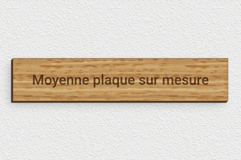 Signalétique écologique - Bois - 200 x 40 mm - chene - none - sur-mesure-m-bois-chene-01