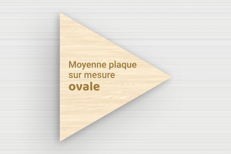 Plaque Triangulaire Personnalisée - Bois - 150 x 173 mm - erable - none - sur-mesure-m-bois-erable-triangle