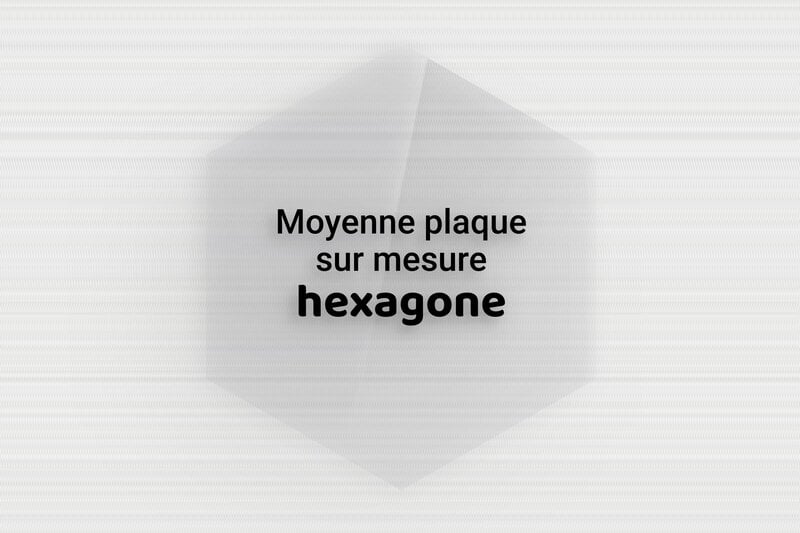 Plaque hexagonale/octogonale sur mesure - Plexiglass Transparent - 150 x 172 mm - transparent - none - sur-mesure-m-plexitrans-hexagone