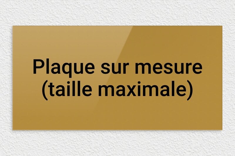 Choisir la forme de sa plaque - Plexiglass - 600 x 300 mm - or-fonce-noir - none - sur-mesure-max-plexi