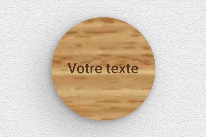 Petite plaque gravée  - Bois - 40 x 40 mm - chene - none - sur-mesure-s-bois-chene-rond