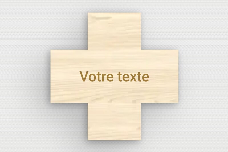 Plaque Croix Personnalisée - Bois - 50 x 50 mm - erable - none - sur-mesure-s-bois-erable-croix