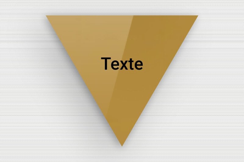 Plaque Triangulaire Personnalisée - Plexiglass - 50 x 43 mm - or-fonce-noir - none - sur-mesure-s-plexi-triangle