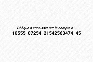 Nos tampons pour chèques - Trodat Printy 4916 - 70 x 10 mm - 4 lignes max. - encre black - boîtier noir - check7
