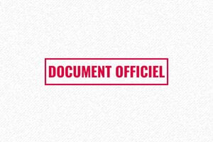 Tampon document officiel - Tampon document officiel - Pocket - Marquage documents - 47 x 18 mm - 7 lignes max. - encre red - boîtier noir - doc-officiel02