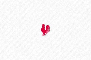Mini tampon carte de fidélité - Trodat Printy 4921 - 12 x 12 mm - 4 lignes max. - encre red - boîtier noir - fidelity-chicken