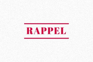 Nos tampons avec la formule RAPPEL - Trodat Printy 4911 - 38 x 14 mm - 5 lignes max. - encre red - boîtier noir - formule-rappel11