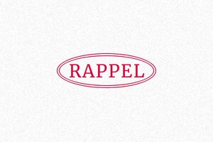 Nos tampons avec la formule RAPPEL - Trodat Printy 4911 - 38 x 14 mm - 5 lignes max. - encre red - boîtier noir - formule-rappel13