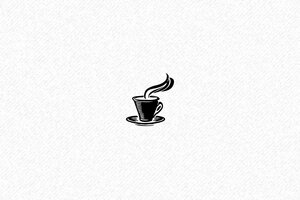 Tampon Café - Laissez Votre Empreinte Après Chaque Tasse! - 40 x 15 mm - 6 lignes max. - encre black - bois-cafe1