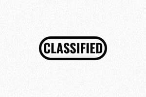 Tampon Encreur Top Secret Classified - 40 x 15 mm - 6 lignes max. - encre black - classified01