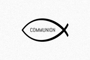 Tampon Communion - Tampon Classique Communion - 60 x 25 mm - 10 lignes max. - encre black - communion01