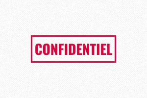 Tampon de Confidentialité - Design Élégant et Fonctionnel - 47 x 18 mm - 7 lignes max. - encre red - boîtier noir - confidentiel03