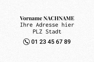 Trodat Stempel Printy 4929 - 50 x 30 mm - max. 12 Zeilen - encre black - boîtier rouge - de-besonders1-4929