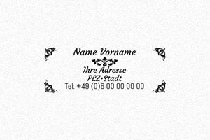 Adressstempel - Trodat Stempel Printy 4912 - 47 x 18 mm - max. 7 Zeilen - encre black - boîtier noir - de-dekoration1-p4912